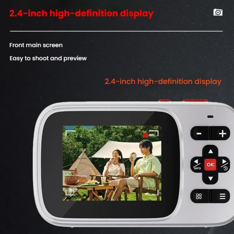 72 MP HD Digital Camera 2.4 Inch MP3 Listening Photo Video 16x Zoom DV(Black) - Video Cameras by buy2fix | Online Shopping UK | buy2fix