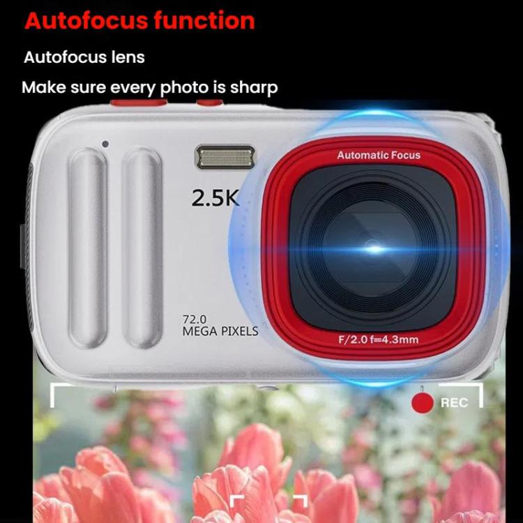 72 MP HD Digital Camera 2.4 Inch MP3 Listening Photo Video 16x Zoom DV(Black) - Video Cameras by buy2fix | Online Shopping UK | buy2fix