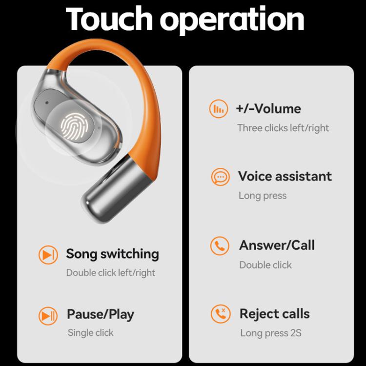 M113 AI Translation Bluetooth Headset Ear-hook Real Time Translation Earbuds 144 Voice Translator(Skin Color) - by buy2fix | Online Shopping UK | buy2fix