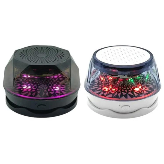 Mini Portable Wireless Magnetic RGB Atmosphere Light Bluetooth Speaker(Black) - Mini Speaker by buy2fix | Online Shopping UK | buy2fix