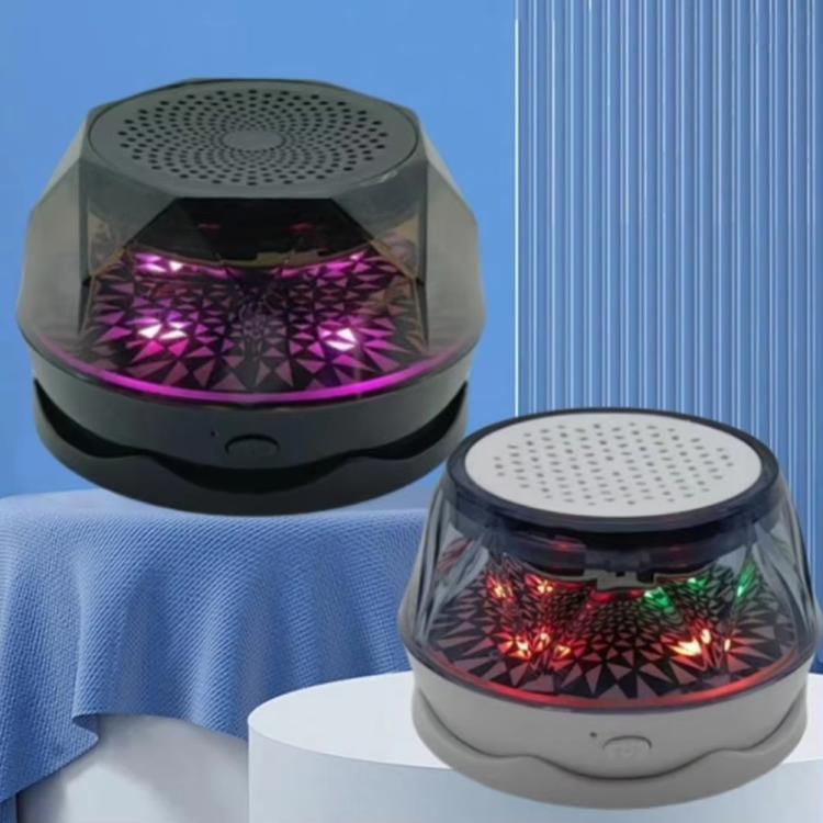 Mini Portable Wireless Magnetic RGB Atmosphere Light Bluetooth Speaker(Black) - Mini Speaker by buy2fix | Online Shopping UK | buy2fix