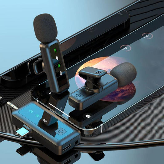 H65 3 In 1 Lavalier Wireless Microphone Outdoor Broadcast Noise Canceling Sports Camera Microphone, Style: Single Mic - Microphone by buy2fix | Online Shopping UK | buy2fix