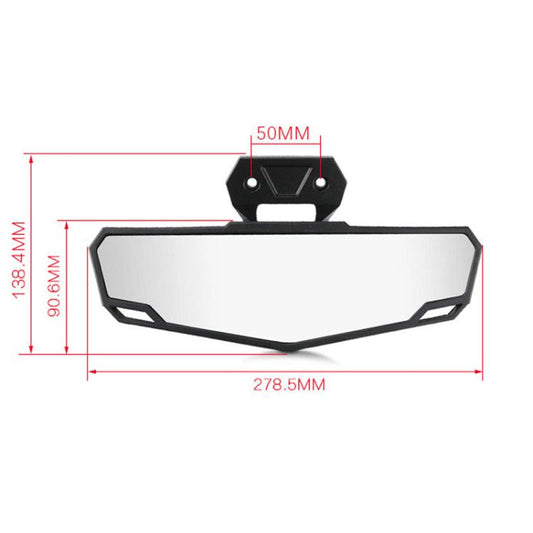 For Polaris 2020 - 2023 RZR PRO XP / 4 UTV Tuning Center Rearview Mirror - Side Mirrors by buy2fix | Online Shopping UK | buy2fix