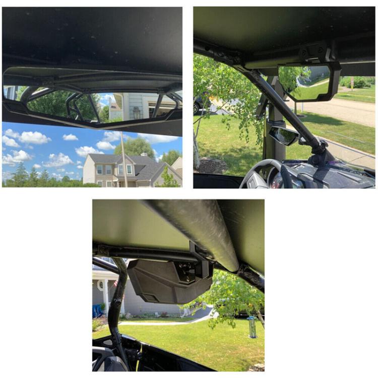 For Polaris 2020 - 2023 RZR PRO XP / 4 UTV Tuning Center Rearview Mirror - Side Mirrors by buy2fix | Online Shopping UK | buy2fix