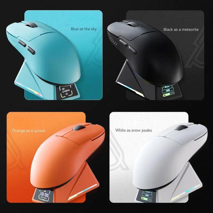 Ajazz AJ159 APEX Gaming Mouse PAW3395 Wireless Tri-Mode Lightweight With Charging Dock Mouse(Blue) - Wireless Mice by Ajazz | Online Shopping UK | buy2fix