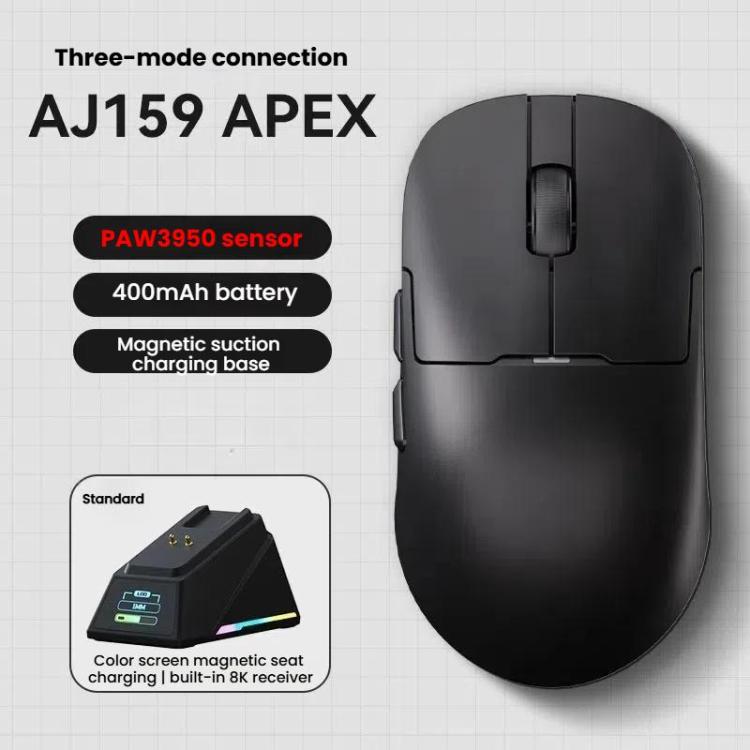 Ajazz AJ159 APEX Gaming Mouse PAW3395 Wireless Tri-Mode Lightweight With Charging Dock Mouse(Blue) - Wireless Mice by Ajazz | Online Shopping UK | buy2fix