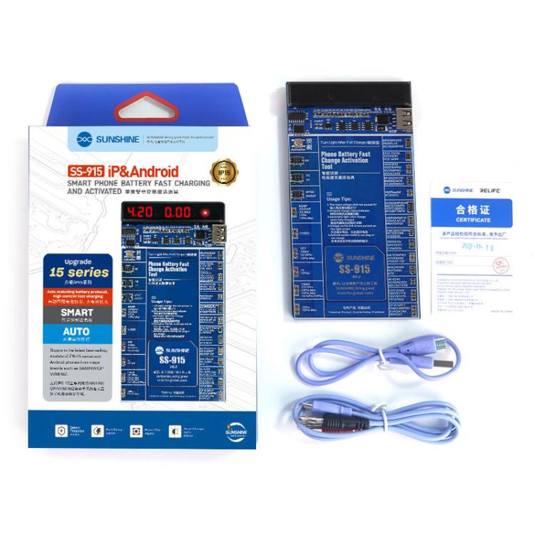 SUNSHINE SS-915 For iPhone Android Mobile Phone Repair Battery Charging Activation Board V9 Battery Test Activation Board Tool - Test Tools by SUNSHINE | Online Shopping UK | buy2fix