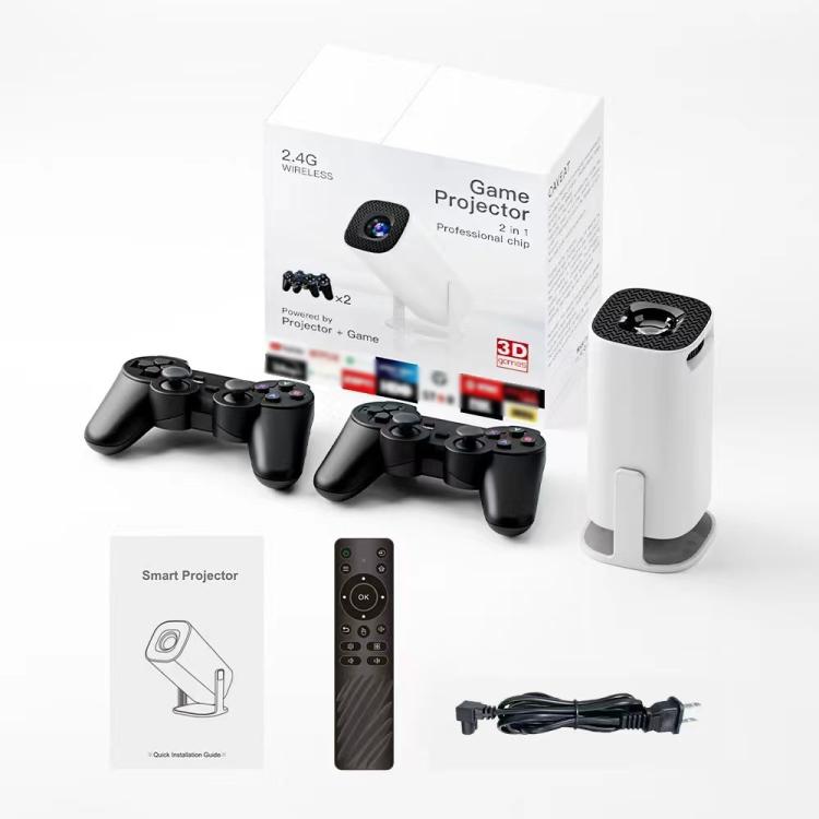 P30 Game Projector Android 11 System With Wireless Gaming Controller 720P Home Theater(EU Plug) - Mini Projector by buy2fix | Online Shopping UK | buy2fix