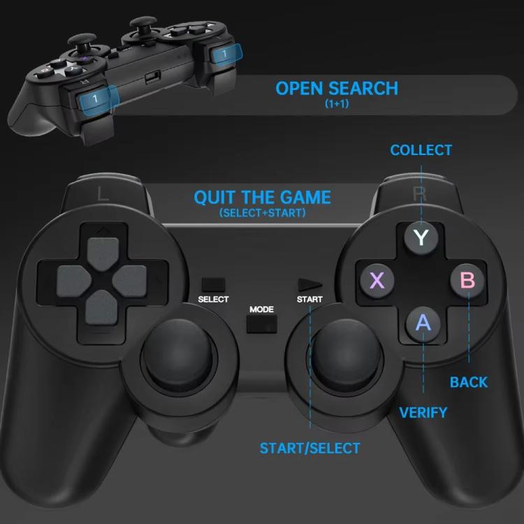 HY320 Game Projector Android 11 System With Wireless Gaming Controller 720P Home Theater(UK Plug) - Mini Projector by buy2fix | Online Shopping UK | buy2fix