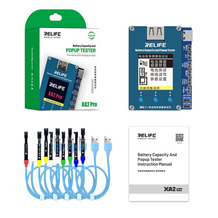 RELIFE XA2 Pro Battery Health Rate Tester No External Cable Battery Efficiency Popup Tester - Test Tools by RELIFE | Online Shopping UK | buy2fix