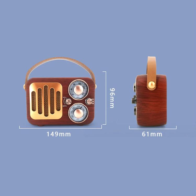 Retro Multifunctional Radio Bluetooth Speaker Handhled Audio Decoration Ornament(Woven Surface) - Desktop Speaker by buy2fix | Online Shopping UK | buy2fix