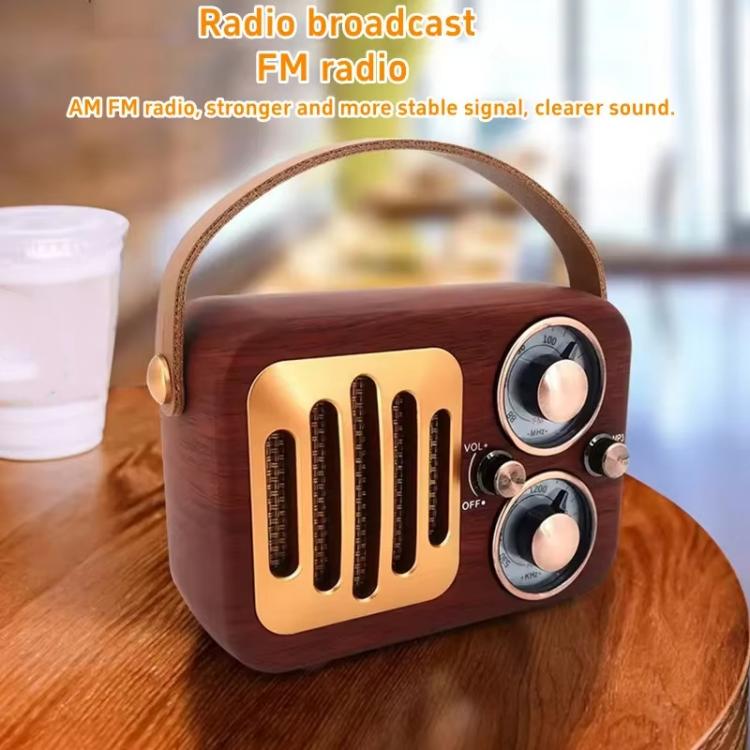Retro Multifunctional Radio Bluetooth Speaker Handhled Audio Decoration Ornament(Wave Pattern) - Desktop Speaker by buy2fix | Online Shopping UK | buy2fix