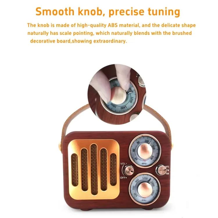 Retro Multifunctional Radio Bluetooth Speaker Handhled Audio Decoration Ornament(Wave Pattern) - Desktop Speaker by buy2fix | Online Shopping UK | buy2fix