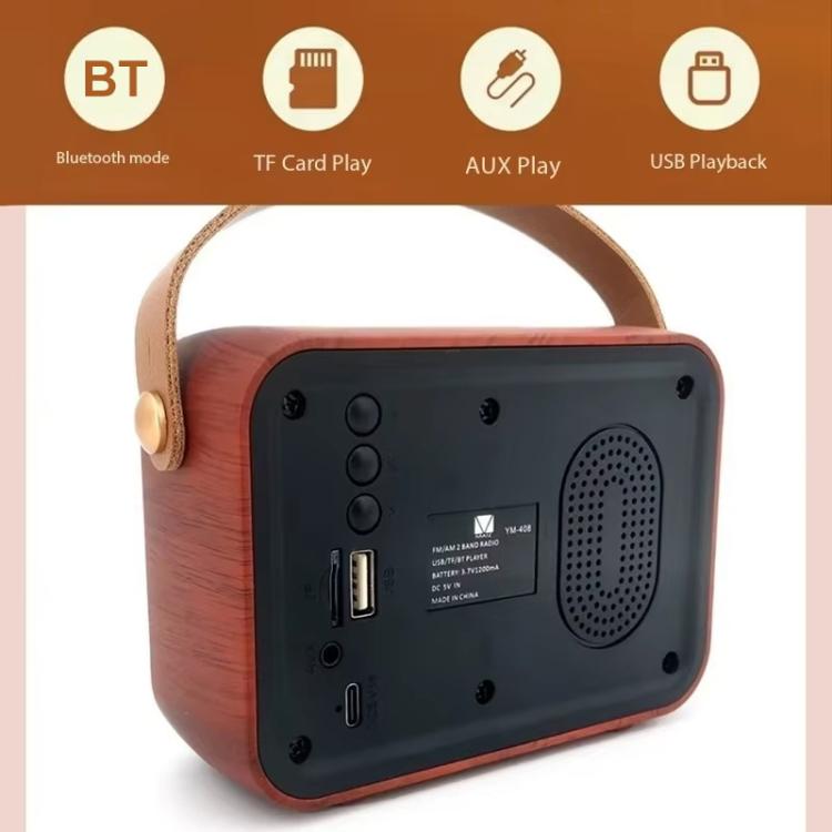 Retro Multifunctional Radio Bluetooth Speaker Handhled Audio Decoration Ornament(Wave Pattern) - Desktop Speaker by buy2fix | Online Shopping UK | buy2fix
