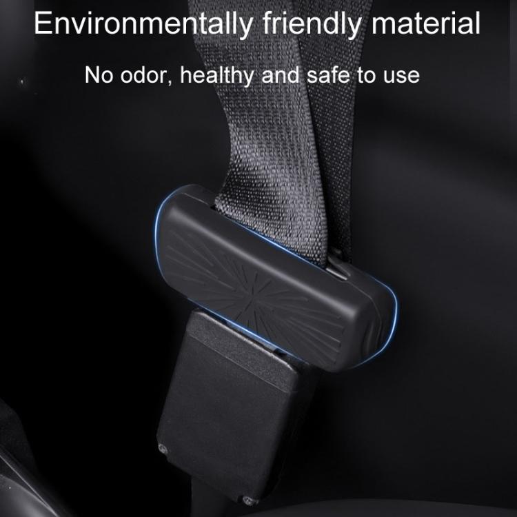 For Tesla Model 3 / Y Car Seat Belt Anti-Collision Silicone Protective Cover(Black) - Seat Belts & Padding by buy2fix | Online Shopping UK | buy2fix