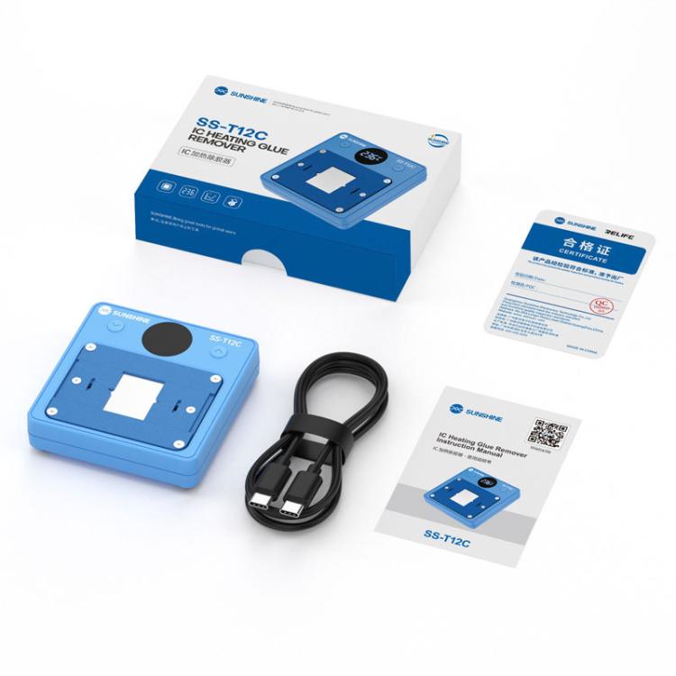 SUNSHINE SS-T12C IC Chip Heating Glue Remover Mobile Phone Repair Chip Fast Heating Efficient Glue Removal Tool - Repair Platform by SUNSHINE | Online Shopping UK | buy2fix