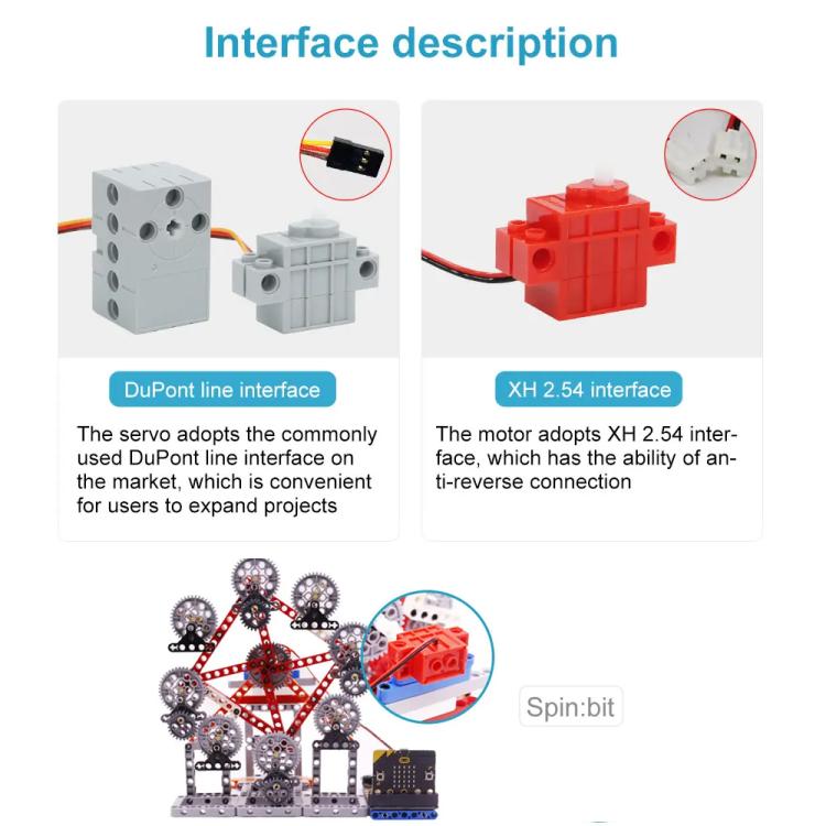 Building Block Servo Gen 2 Programmable Geekservo For DIY Electronic Smart Car - Motor & Controller by buy2fix | Online Shopping UK | buy2fix