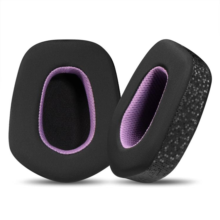 For Logitech G733 LIGHTSPEED Headset 1pair Ear Pads Sponge Soft Cushion, Color: Ice Feeling Black Purple - Earmuff & Pad by buy2fix | Online Shopping UK | buy2fix