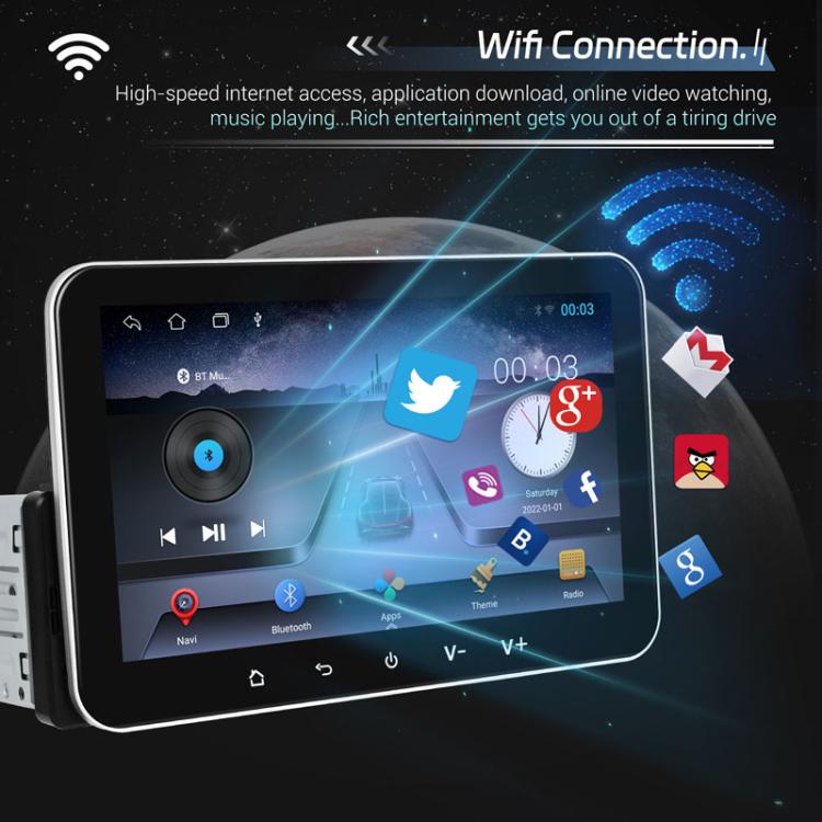 7 inch Horizontal Screen Android 13.0 Single Spindle Universal Car Multimedia Player, Style: Standard - Car MP3 & MP4 & MP5 by buy2fix | Online Shopping UK | buy2fix
