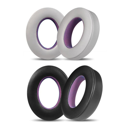 For Bose NC700 Headphone 1pair Lambskin Earpads Contrast Color Earmuffs Sponge Cover(Black Purple) - Earmuff & Pad by buy2fix | Online Shopping UK | buy2fix