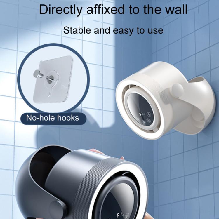 F158 Desktop Mini Multi-Speed Circulating Fan Timed Remote Control Lighted Fan, Style: Gray Plug-In - Electric Fans by buy2fix | Online Shopping UK | buy2fix