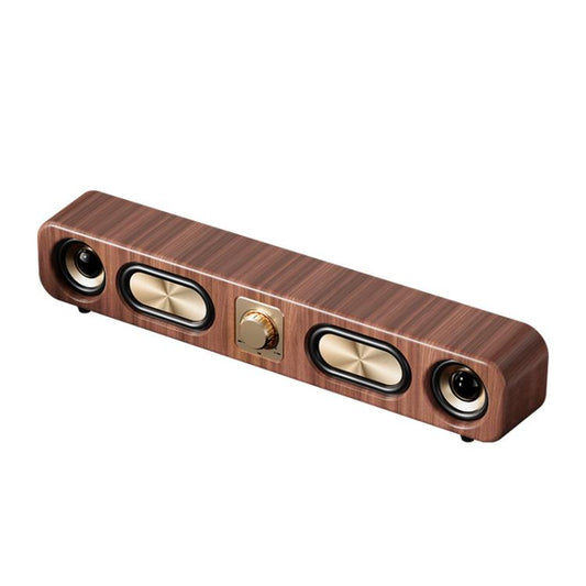 Havit M16 Retro HIFI Stereo Desktop Wireless Bluetooth Speaker(Wood Grain Color) - Desktop Speaker by Havit | Online Shopping UK | buy2fix