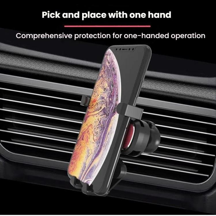 Car Air Conditioning Outlet Aromatherapy Gravity Mobile Phone Holder(Red) - Universal Car Holders by buy2fix | Online Shopping UK | buy2fix