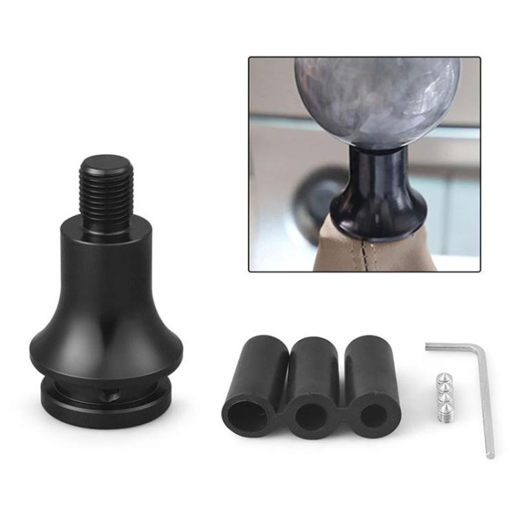 For M12 x 1.25 Car Modified Gear-Head Thread Converter Gear Lever Adapter(Black) - Shift Knob by buy2fix | Online Shopping UK | buy2fix