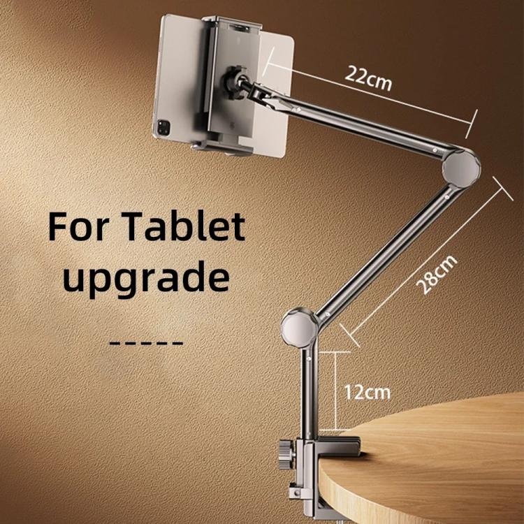 2-section Cantilever Phone Tablet Desk Bedside Stand With Foldable Metal Arm For 4-10.2inch - Lazy Bracket by buy2fix | Online Shopping UK | buy2fix