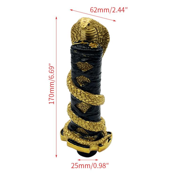 Universal Car Short Cobra Gear Knob Modification(Gold) - Shift Knob by buy2fix | Online Shopping UK | buy2fix