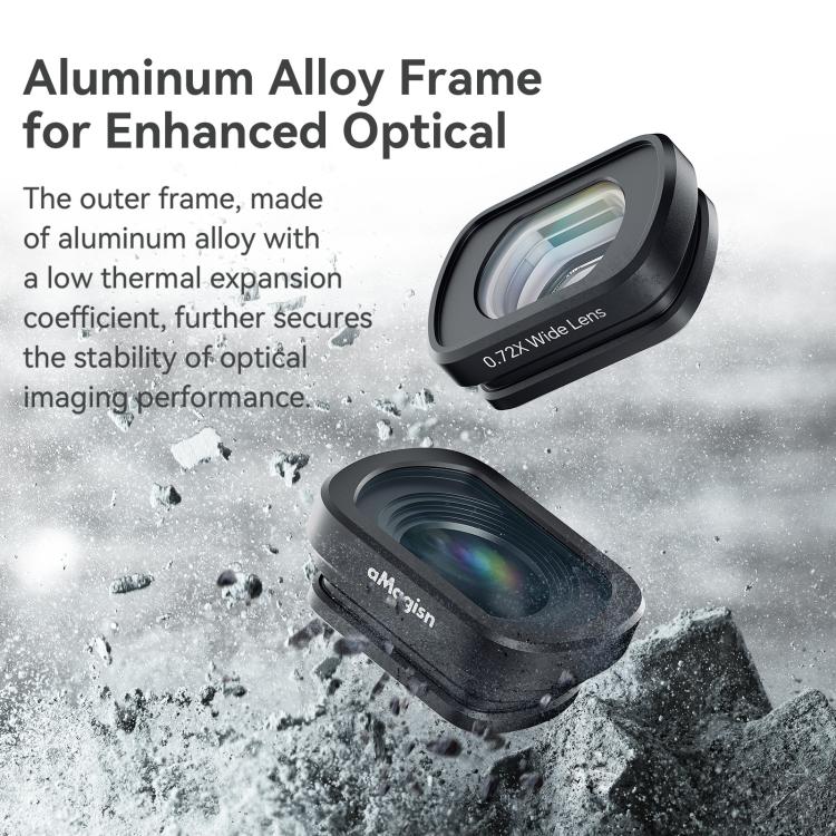 0.72X Wide Lens For DJI Pocket 3 aMagisn Magnetic Filter Accessories - Lens Accessories by aMagisn | Online Shopping UK | buy2fix