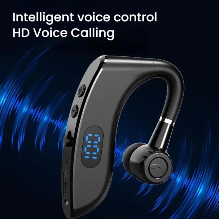V18 On-Ear Business Digital Display Bluetooth Earphone(Bagged) - Bluetooth Earphone by buy2fix | Online Shopping UK | buy2fix