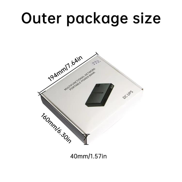 Uninterruptible Power Supply with DC Output 5V/9V/12V for Router, Modem, Security Camera, Mobile Phone EU Plug - Battery Storage Box by buy2fix | Online Shopping UK | buy2fix