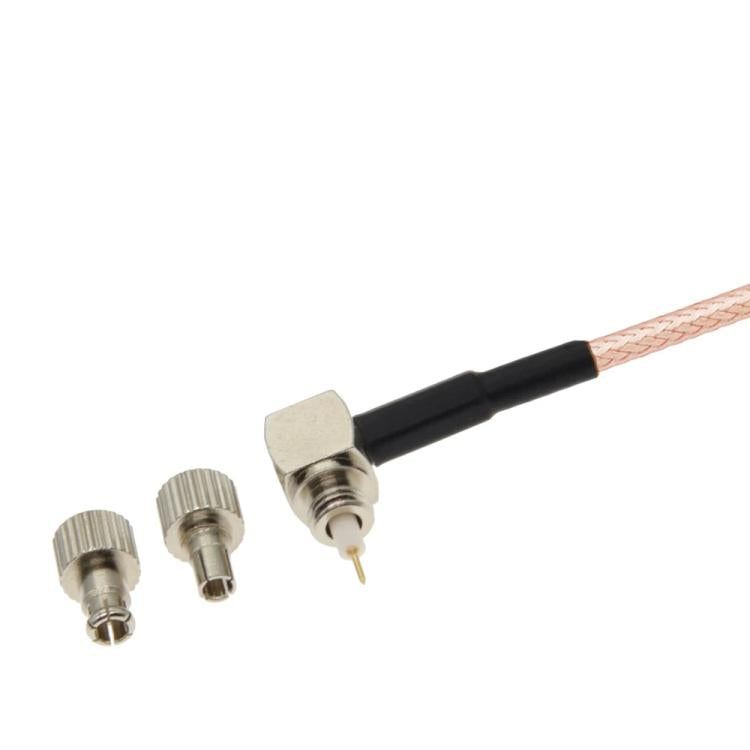 30cm F Male Straight To Dual TS9 / CRC9 Male Degree Coaxial RF Cable RG316 Jumper Cable - Connectors by buy2fix | Online Shopping UK | buy2fix