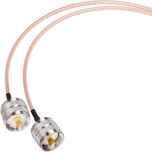 30cm UHF Male To Dual UHF Male Split 1 In 2 Cable SO239 To PL259Y RG316 Adapter Cable - Connectors by buy2fix | Online Shopping UK | buy2fix