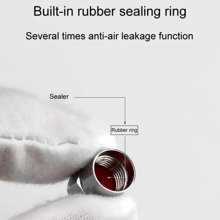 2 Sets Car Modification Aluminum Tire Valve Caps, Style: Blue Logo - Tire Valve Caps by buy2fix | Online Shopping UK | buy2fix