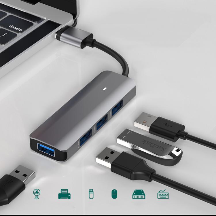 Blueendless Type-C Expansion Dock Multifunctional HUB Docking Station 4-in-1 USB3.0 x 4 - USB HUB by Blueendless | Online Shopping UK | buy2fix