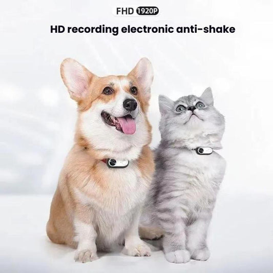Pet Recorder With Collar Cat Dog View Camera, Size: WiFi No Memory Card(Black) - Video Cameras by buy2fix | Online Shopping UK | buy2fix