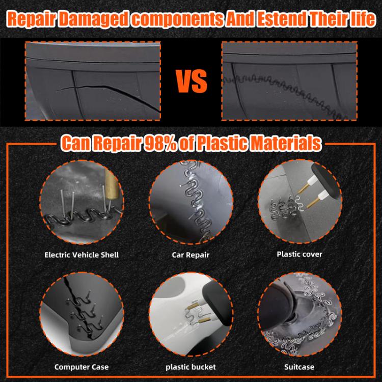 Lithium Plastic Welding Machine Rechargeable Cordless Car Bumper Plastic Repair Welder Parts Repair Tool, Spec: Red Plastic Boxed - Hand Tool Sets by buy2fix | Online Shopping UK | buy2fix