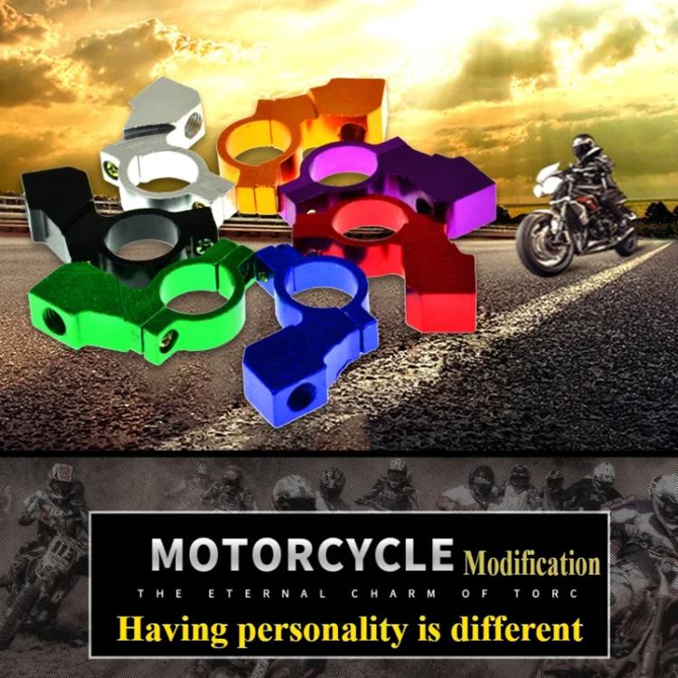 Motorcycle Modified Rear View Mirror Bracket Holder Clamp E-Bike Mirror Mount Reflector Clamp(Dark Blue) - Side Mirrors by buy2fix | Online Shopping UK | buy2fix