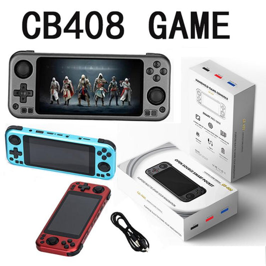 CB408 4.7-inch Touch Screen Handheld Game Console Supports WiFi Android 11 +Linux System 128G(Blue) - Pocket Console by buy2fix | Online Shopping UK | buy2fix