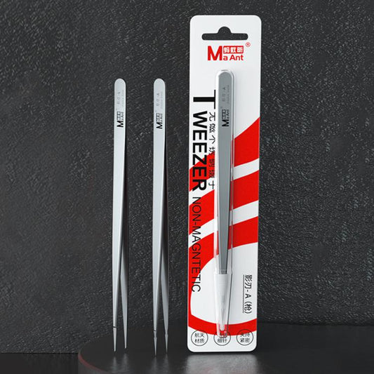 MaAnt Hand-Polished Non-Magnetic Stainless Steel Tweezers(A) - Tweezers by MaAnt | Online Shopping UK | buy2fix