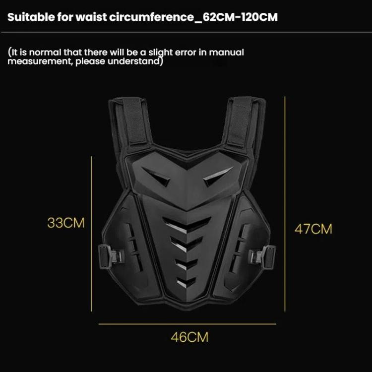 SULAITE Motocross Armor Vest Motorcycle Rider Chest Protection Equipment Racing Anti-Fall Armor Protector, Size: Uniform(White) - Protective Gear by SULAITE | Online Shopping UK | buy2fix