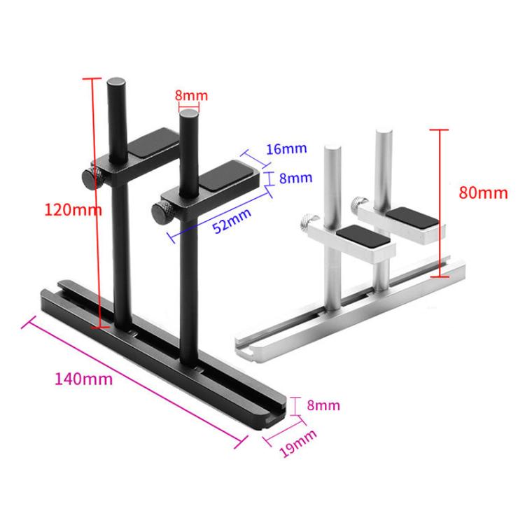 FinalCool Aluminum Alloy Adjustable Graphics Card Bracket Chassis Fan Position Graphics Holder Support 8cm Black - Caddies & Enclosures by FinalCool | Online Shopping UK | buy2fix