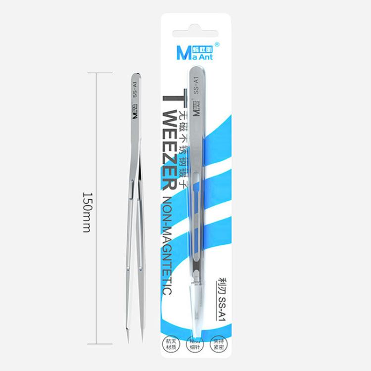 MaAnt SS-A Non-magnetic Stainless Steel Tweezers - Tweezers by MaAnt | Online Shopping UK | buy2fix