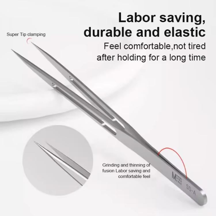 MaAnt SS-A Non-magnetic Stainless Steel Tweezers - Tweezers by MaAnt | Online Shopping UK | buy2fix