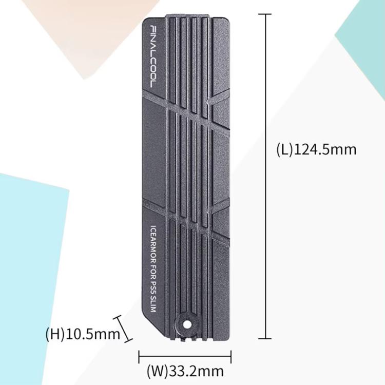 For PS5 Slim / Pro FinalCool M.2 2280 NVME SSD Radiator Integrated Aluminum Alloy Heatsink(Silver) - PS5 Spare Parts by FinalCool | Online Shopping UK | buy2fix