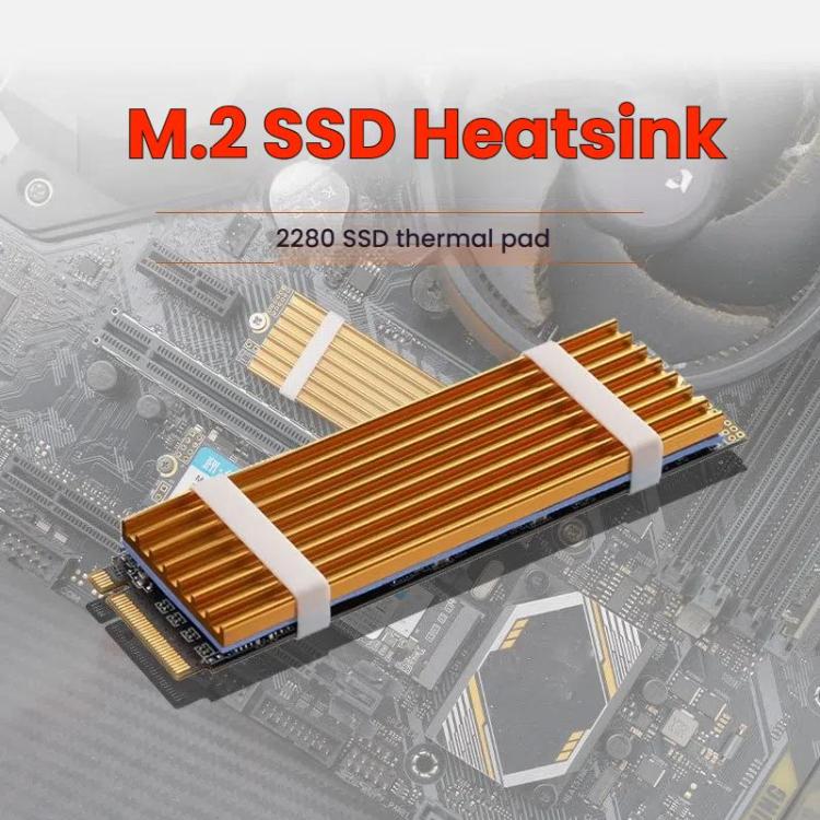 FinalCool M.2 2280 NVMe SSD Heat Sink Solid State Drive Radiator(Black) - Hard Drive Bags & Cases by FinalCool | Online Shopping UK | buy2fix