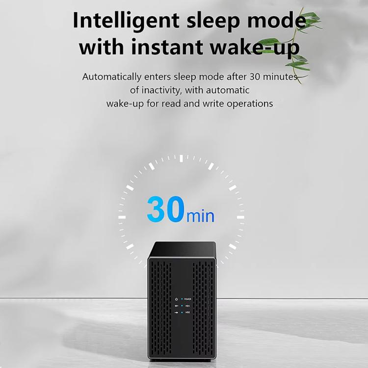 Blueendless DB3502F USB3.0/Type-C Non-array 2.5/3.5-inch Dual-Bay Mobile Hard Disk Box(AU Plug) - HDD Enclosure by Blueendless | Online Shopping UK | buy2fix