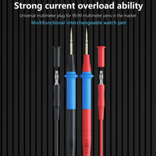 MaAnt P23A Multimeter Pens Pointed Silicone Cord Frostproof Detachable Stainless Steel Test Pen Accessories - Test Tools by MaAnt | Online Shopping UK | buy2fix